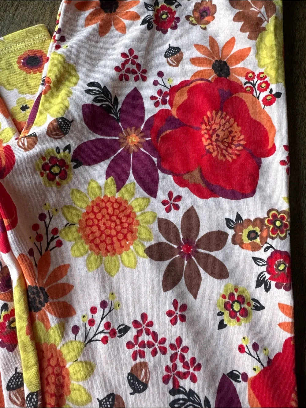 Gymboree Floral Stretch Pajama Pants - Pink, Red, Orange & Yellow